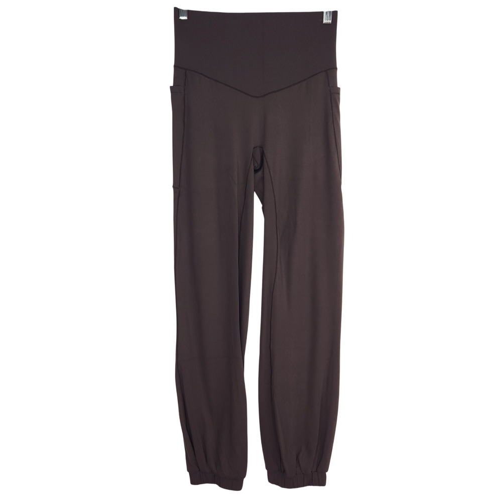 Halara Softlyzero‎ High Waisted Joggers Brown Pockets M NWT Tummy Control